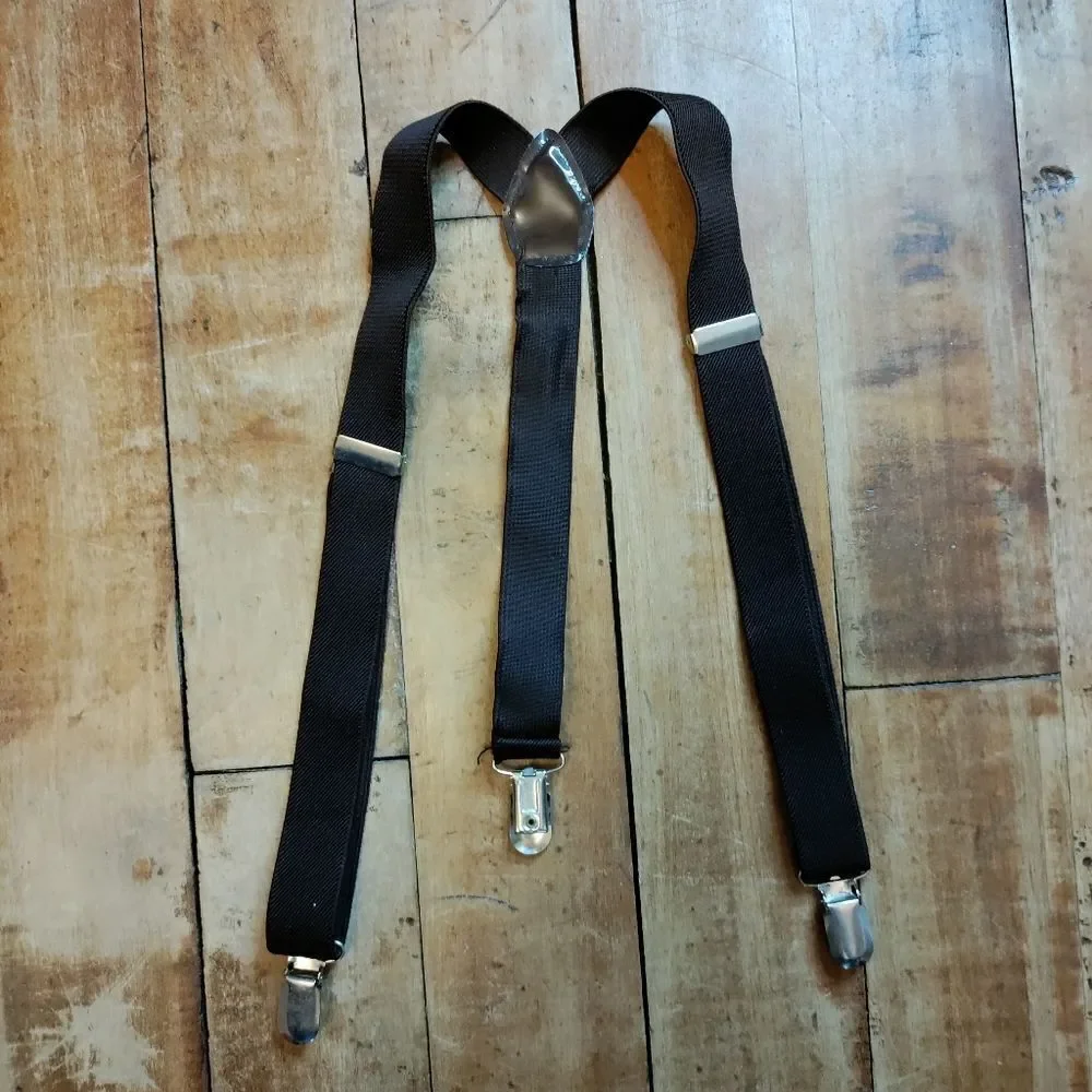 Boys suspenders brown adjustable size small to medium wedding Easter costume